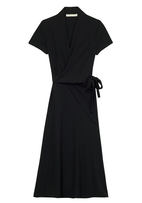 Vanessa Bruno Abito Lungo Halima a Portafoglio in Crêpe Nero Donna Vanessa Bruno | Abiti | 6HVA58-V08807999